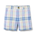 Janie and Jack Linen Plaid Short (Toddler/Little Kids/Big Kids)