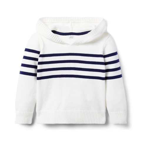 쟈니앤잭 Janie and Jack Striped Sweater Hoodie (Toddler/Little Kid/Big Kid)