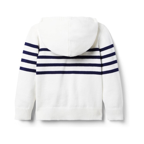 쟈니앤잭 Janie and Jack Striped Sweater Hoodie (Toddler/Little Kid/Big Kid)