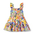 Janie and Jack Floral Dress (Toddler/Little Kids/Big Kids)