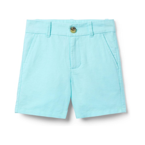 쟈니앤잭 Janie and Jack Boys Linen Flat Front Short (Toddler/Little Kid/Big Kid)