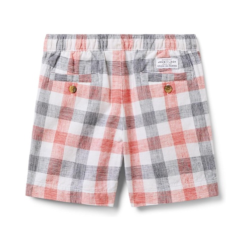 쟈니앤잭 Janie and Jack Boys Pull On Linen Short (Toddler/Little Kid/Big Kid)