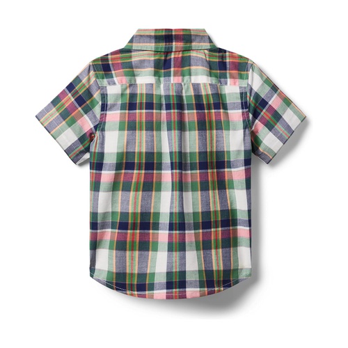 쟈니앤잭 Janie and Jack Boys Madras Plaid Top (Toddler/Little Kid/Big Kid)