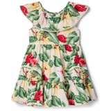 Janie and Jack Girls Floral Gauze Dress (Toddler/Little Kid/Big Kid)