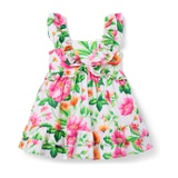 Janie and Jack Girls Multi Floral Dress (Toddler/Little Kid/Big Kid)