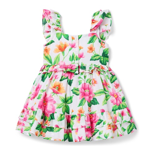 쟈니앤잭 Janie and Jack Girls Multi Floral Dress (Toddler/Little Kid/Big Kid)