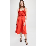 Jason Wu Ruffle Midi Dress