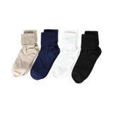 Jefferies Socks Seamless Turn Cuff Multi 4-Pack (Infant/Toddler/Little Kid/Big Kid/Adult)