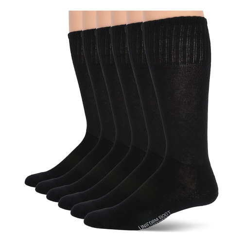  Jefferies Socks Mens Military Uniform All Season Rib Top Crew Boot Socks 6 Pack