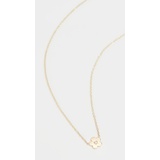 Jennifer Meyer Jewelry 18k Gold Mini Daisy Diamond Center Necklace