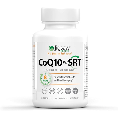  Jigsaw Health CoQ10 w/SRT, Sustained Release Technology, 60 Count