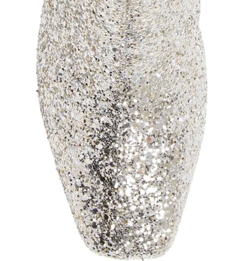 지미추 Jimmy Choo Myan Crystal Buckle Glitter Bootie_PLATINUM/ CRYSTAL