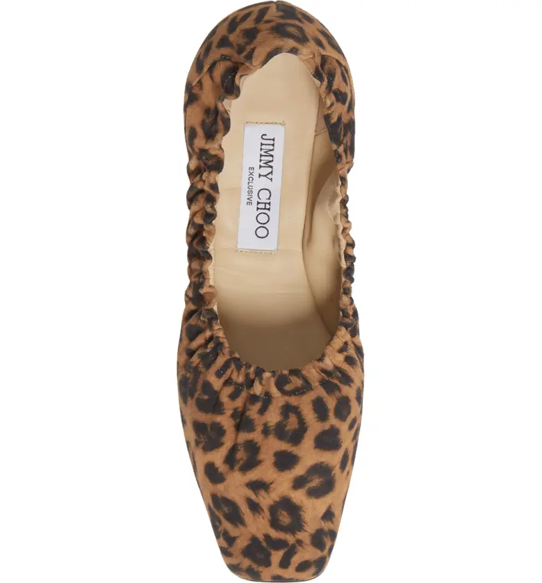 지미추 Jimmy Choo Marielle Square Toe Ballet Flat_LEOPARD