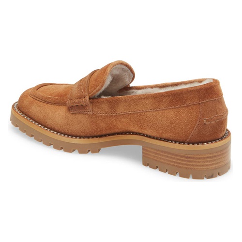 지미추 Jimmy Choo Deanna Genuine Shearling Penny Loafer_TAN/ NATURAL