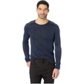 John Varvatos Long Sleeve Crew Neck in Acid Wash Y1833U4B