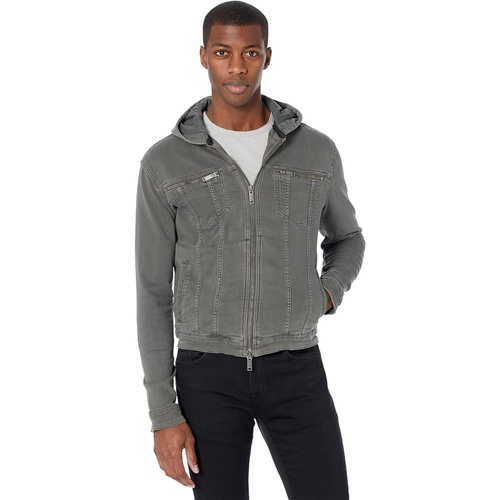  John Varvatos Hooded Jean Jacket O1296U2B