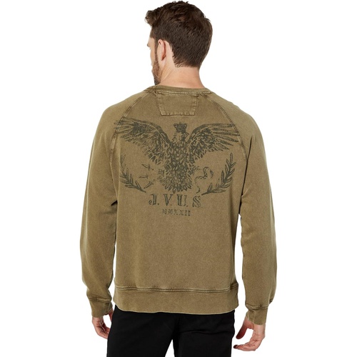  John Varvatos Long Sleeve Raglan Pullover Crew - Crowned Eagle KG5823Y2