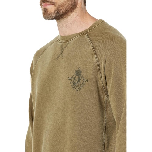  John Varvatos Long Sleeve Raglan Pullover Crew - Crowned Eagle KG5823Y2