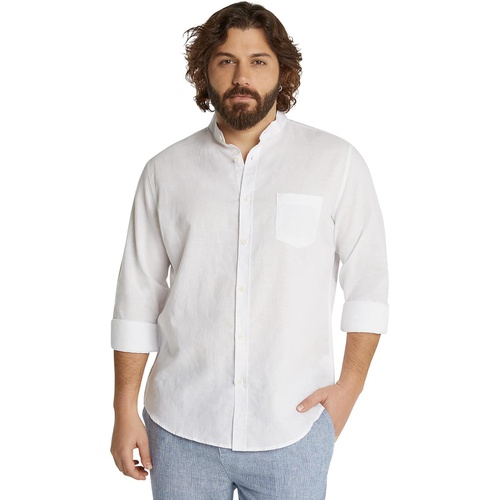  Johnny Bigg Big & Tall Cayman Manderin Linen Shirt