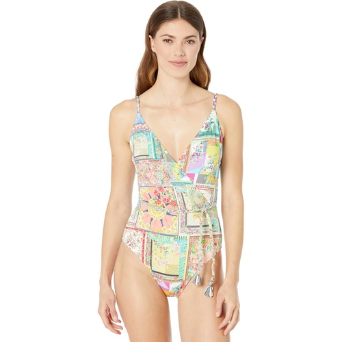  Johnny Was Fleur Braided Wrap One-Piece