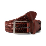 Johnston & Murphy Leather Braided Belt