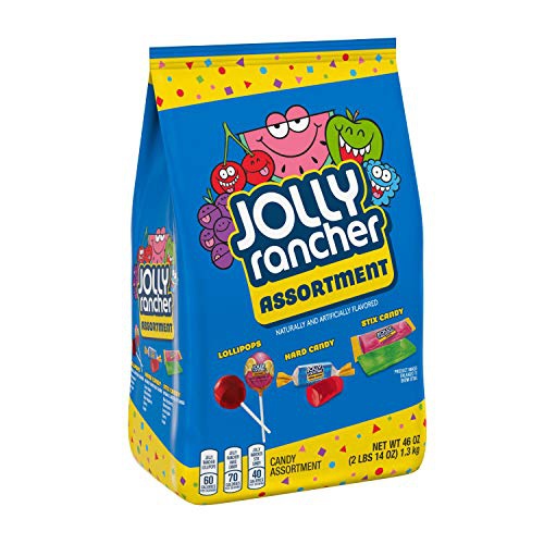  JOLLY RANCHER Lollipops, Hard Candy and Stix Assorted Fruit Flavored Candy, Easter, 46 oz Bag