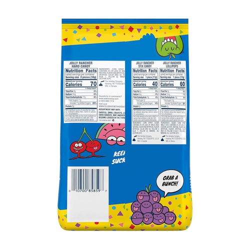  JOLLY RANCHER Lollipops, Hard Candy and Stix Assorted Fruit Flavored Candy, Easter, 46 oz Bag