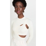 Jonathan Simkhai Vivianne Compact Rib Mock Neck Top