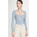 Jonathan Simkhai Alexia Sweetheart Pullover