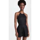 Jonathan Simkhai Christiana Strappy Linen Romper