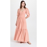 Jonathan Simkhai Wilder Gauze Scoop Neck Maxi Dress