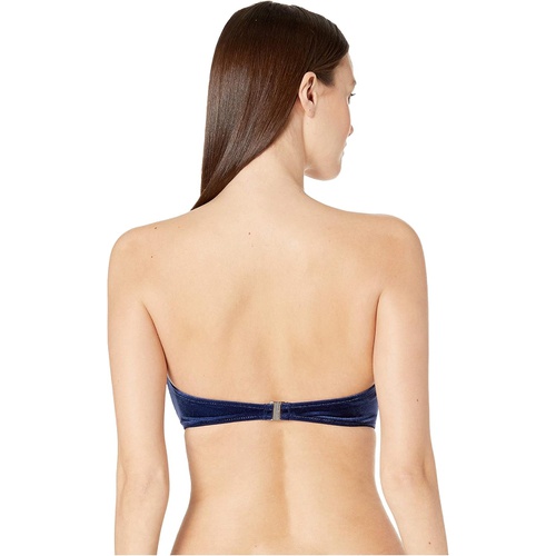  Jonathan Simkhai Velvet Bandeau Bikini Top