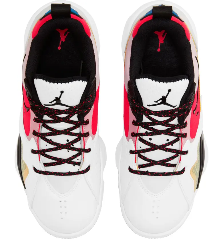 조던 Jordan Zoom 92 Sneaker_WHITE/ BLACK/ SIREN RED/ GOLD