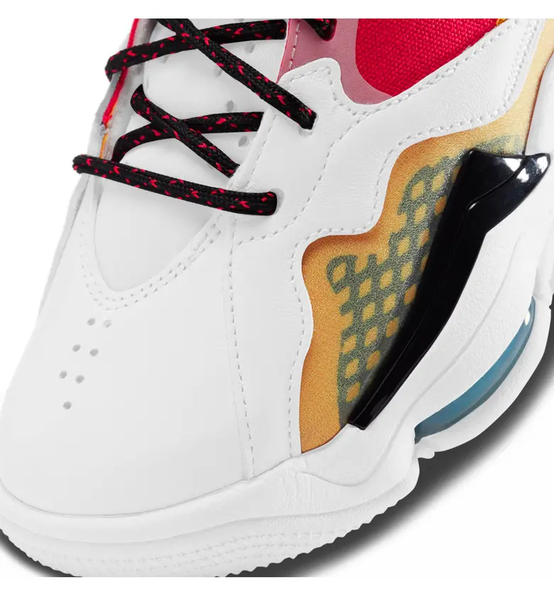 조던 Jordan Zoom 92 Sneaker_WHITE/ BLACK/ SIREN RED/ GOLD