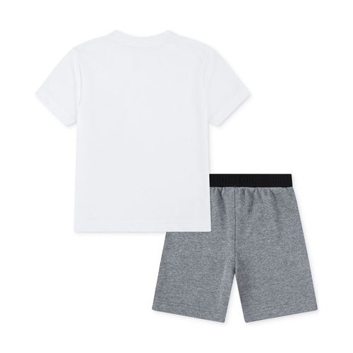 조던 Little Boys Rise Graphic T-Shirt & French Terry Shorts 2 Piece Set