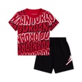 Toddler Boys Printed T-Shirt & French Terry Shorts 2 Piece Set