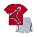 Toddler Boys Air Heat Map Graphic T-Shirt & Mesh Shorts 2 Piece Set