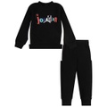 Baby Boys Jumpman Team 2 Piece Blocked Crew and Pants Set