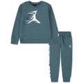 Toddler Boys Flight MVP Fleece Crewneck Top & Jogger Pants 2 Piece Set