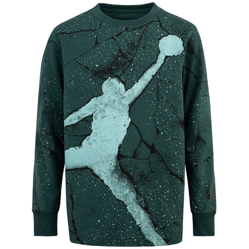 조던 Big Boys Jumpman Cement Long-Sleeve Graphic T-Shirt