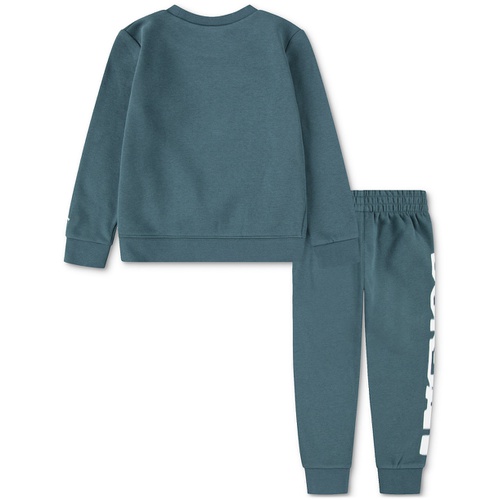 조던 Little Boys Flight MVP Fleece Crewneck Top & Jogger Pants 2 Piece Set