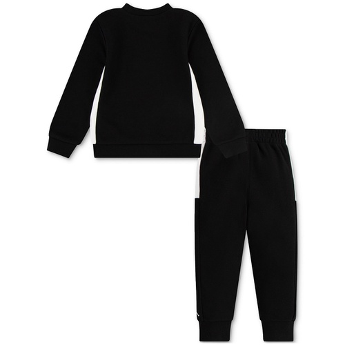 조던 Little Boys Jumpman Team Blocked Crewneck Top & Jogger Pants 2 Piece Set