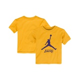 Toddler Boys and Girls Gold Los Angeles Lakers Essential Jumpman T Shirt