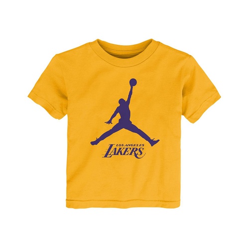 조던 Toddler Boys and Girls Gold Los Angeles Lakers Essential Jumpman T-Shirt