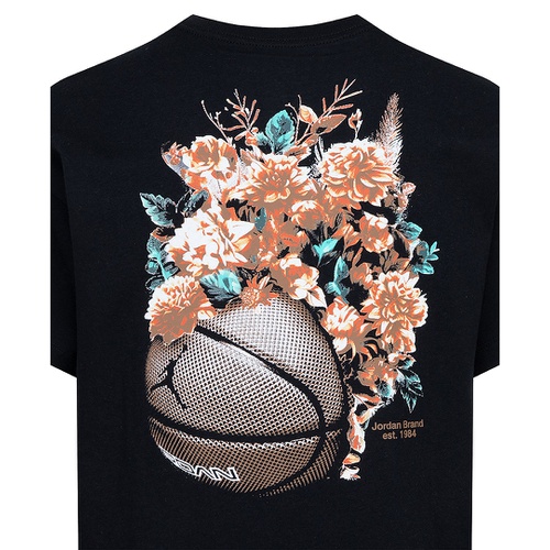 조던 Big Girls Jumpman Floral Graphic Short-Sleeve T-Shirt