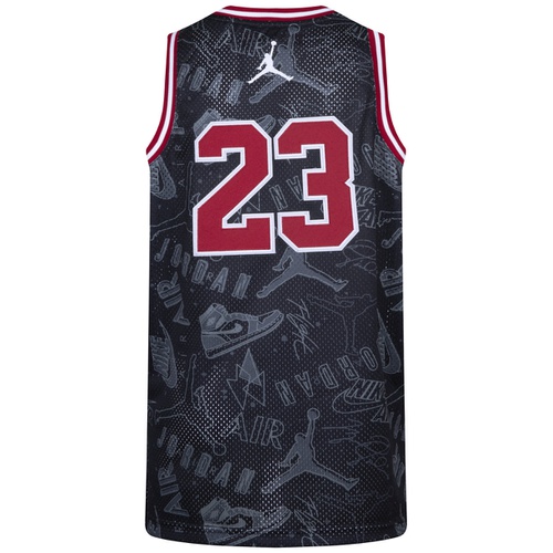 조던 Big Boys 23 All-Over Print Short Sleeve Jersey