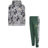 Little Boys Jumpman and Nike All Over Print 2 Piece Set