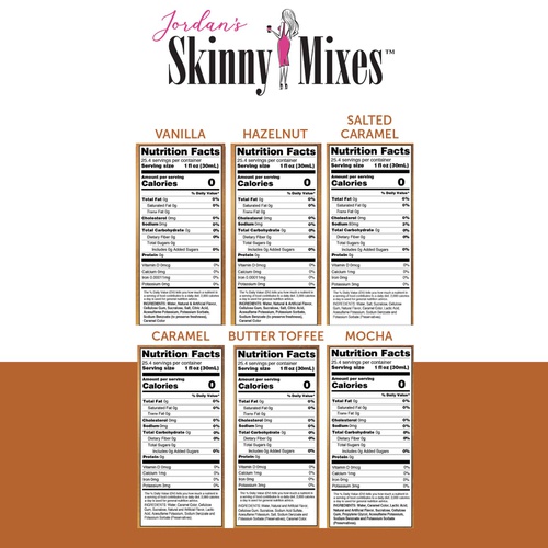  Jordans Skinny Mixes Jordans Skinny Syrups | Classic Syrup Sampler| Healthy Flavors with 0 Calories, 0 Sugar, 0 Carbs | 750ml/25.4oz Bottles - Pack of 6, 25.4 Fl Oz (Pack of 6)