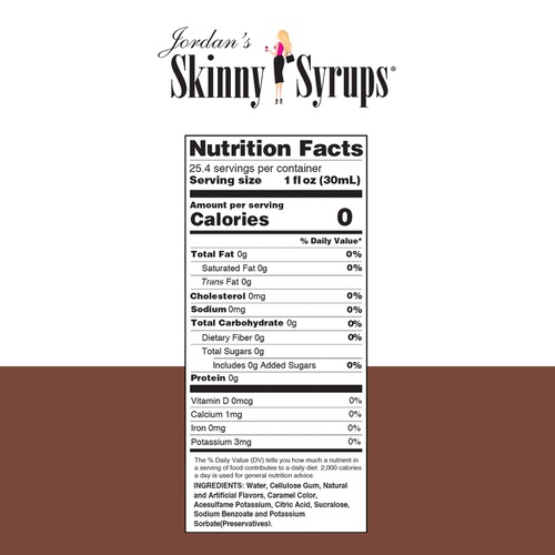  Jordans Skinny Mixes Jordan’s Skinny Syrups Peanut Butter Cup, Sugar Free Flavoring Syrup, 25.4 Ounce Bottle