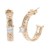 Joy Dravecky Montague Midi Hoop Earrings